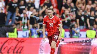 欧洲杯集锦-瑞士3-1匈牙利 埃比舍尔传射索博助攻难救主