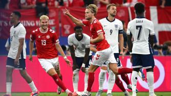 欧洲杯集锦-凯恩破门尤尔曼德扳平英格兰1-1丹麦 英格兰末轮打平出线
