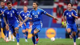 欧洲杯集锦-刺激！意大利98分钟绝平1-1克罗地亚 意大利第二晋级克罗地亚第三
